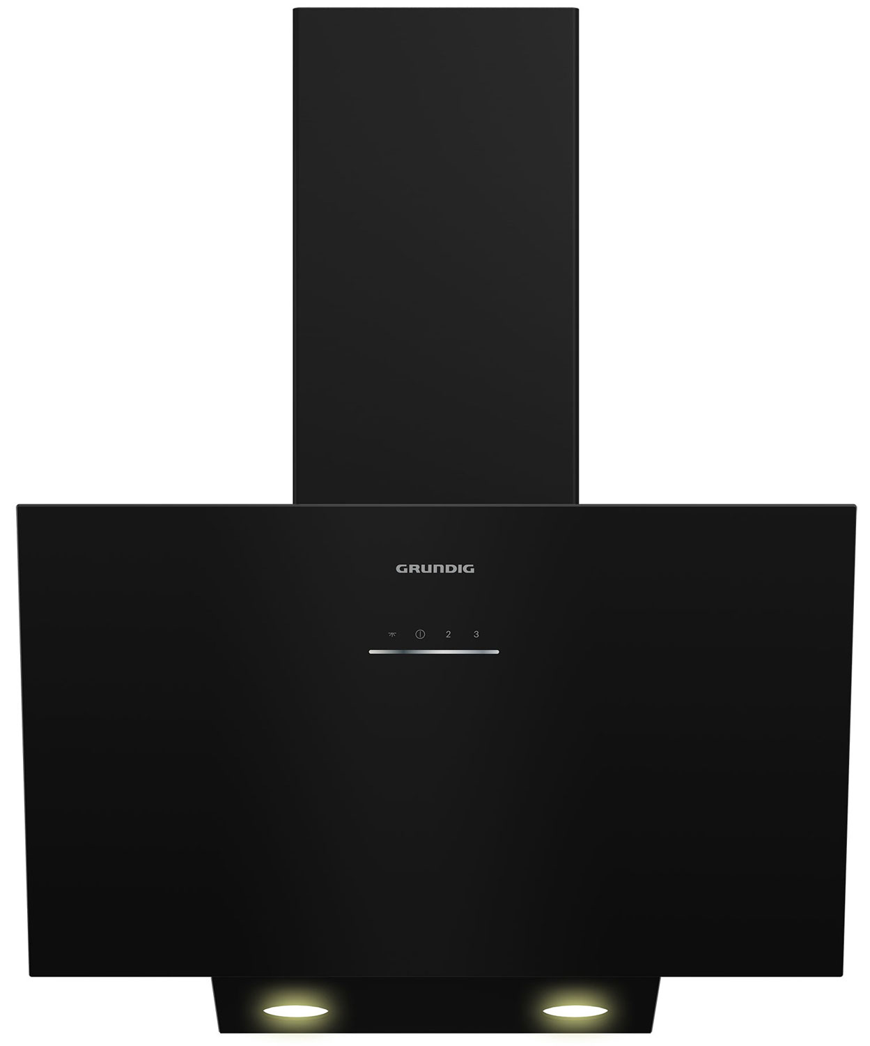 Вытяжка Grundig GDS2440B, сенсорное управление, наклонная установка, 3 скорости