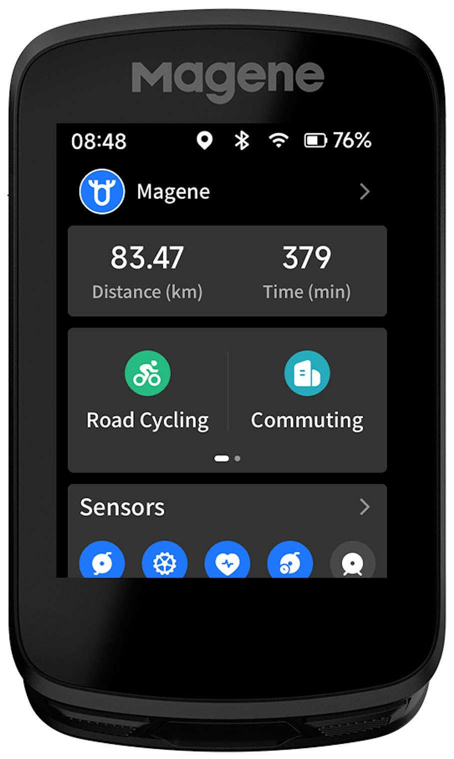Велокомпьютер Magene GPS C606, черный