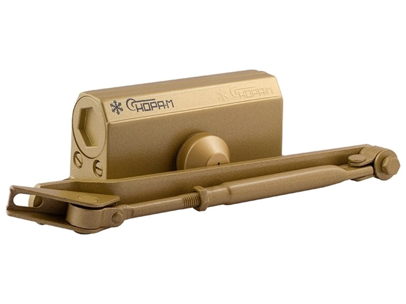 Доводчик дверной Нора-М 2S, 25-50 кг, золото (4986)