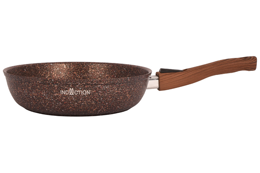Сковорода Kukmara 26 см со съемной ручкой Granit ultra Induction red, (сгаи262а)