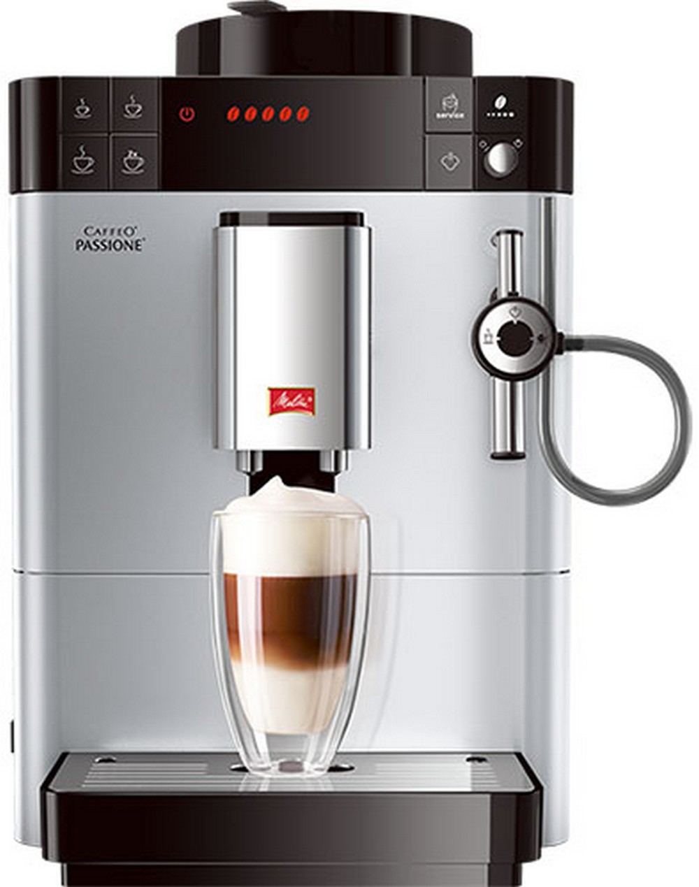 Кофемашина автоматическая Melitta Caffeo Passione серебристая F530-101