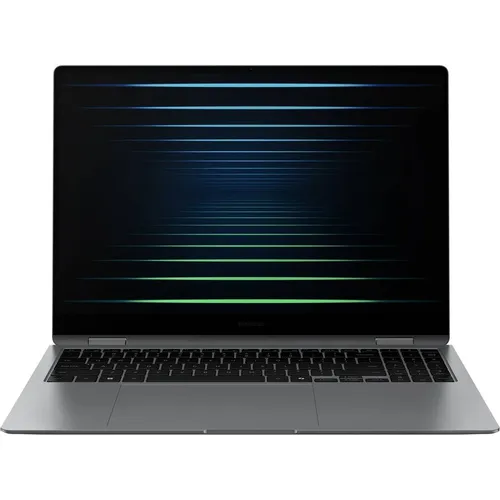 Ноутбук Samsung Galaxy Book 5 Pro 360 NP960, 16", 2025, трансформер, AMOLED, Intel Core Ultra 7 256V 2.2ГГц, 8-ядерный, 16ГБ LPDDR5x, 512ГБ SSD, Intel Arc 140V, Windows 11 Home, серый [np960qha-kg1in]