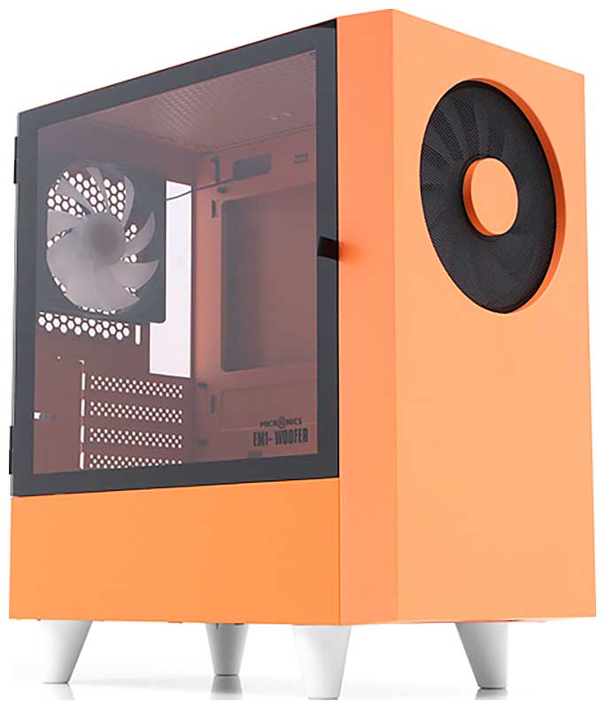 Компьютерный корпус Wizmax EM1 Woofer Orange