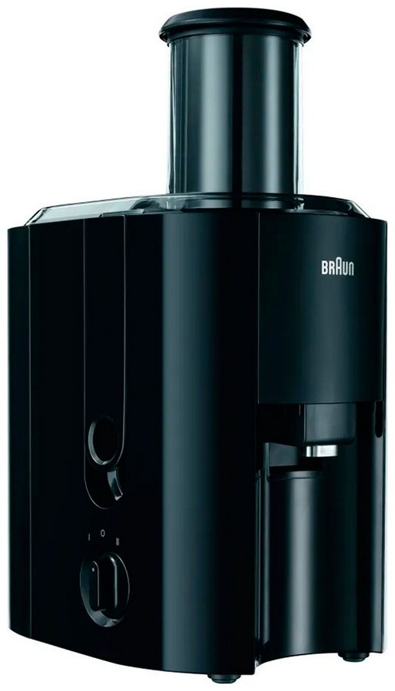 Соковыжималка Braun J 300, мощность 800 Вт, 2 скорости, черный