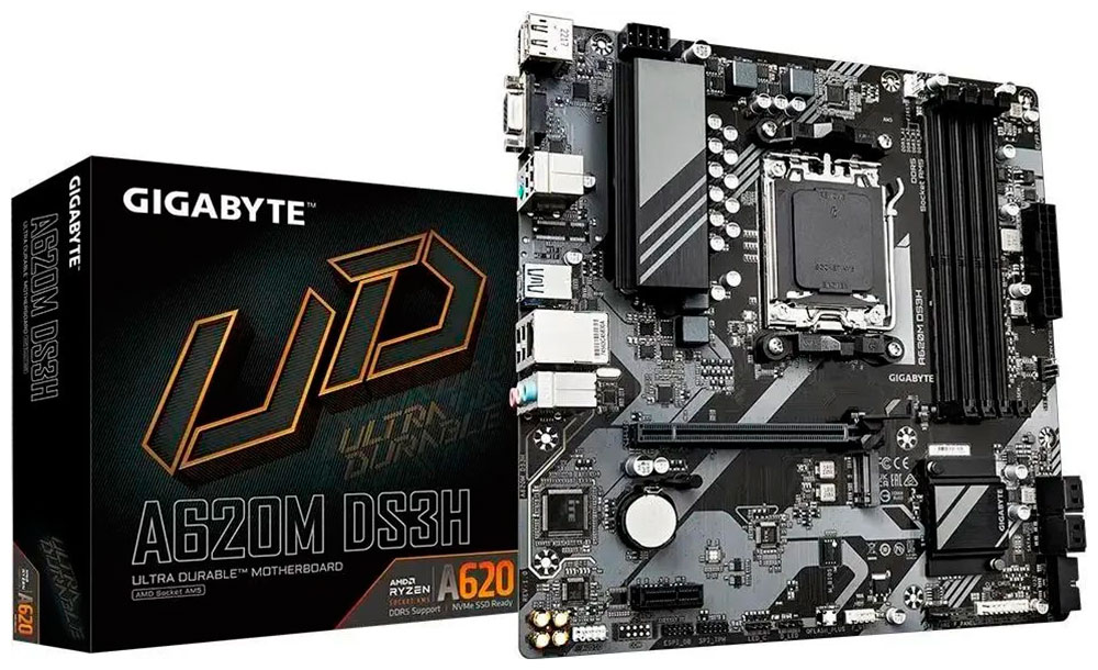 Материнская плата Gigabyte A620M DS3H (AM5, mATX)