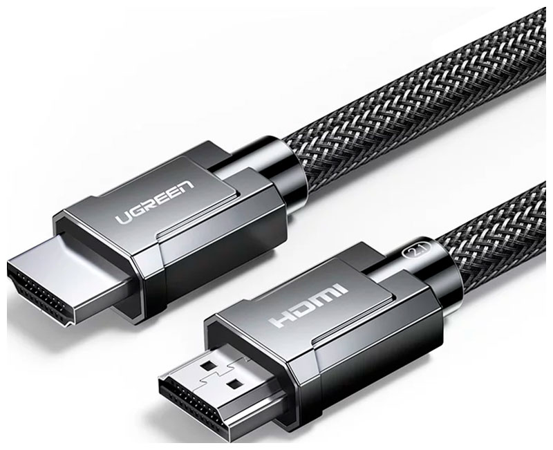 Кабель  Ugreen HDMI - HDMI 2.1 / 8K60Гц / 4К120Гц / 30 AWG / цинковый сплав и нейлоновая оплетка, 1.5 м (70320)