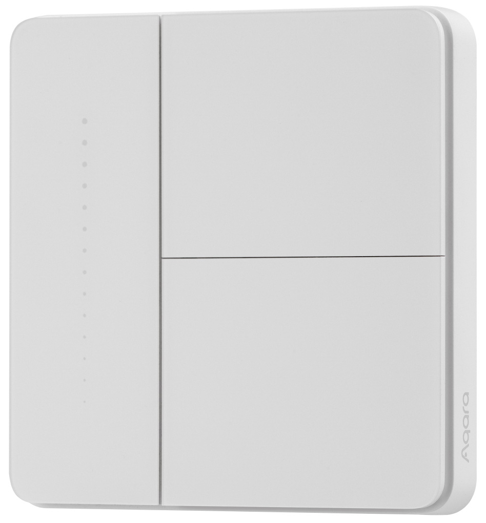 Умный выключатель Aqara Z1 Pro ZNQBKG43LM, 2-х кл., белый (ZNQBKG43LM_WH)
