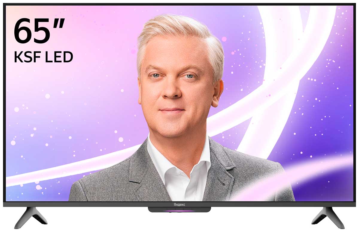 Телевизор Яндекс ТВ Станция Бейсик с Алисой на YaGPT, 65“, 4K UHD