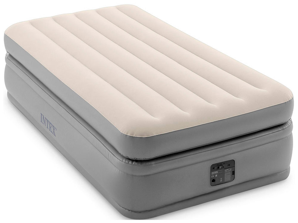 Надувная кровать Intex 99х191х51 см "Prime Comfort" встр. насос, 220 В, до 136 кг