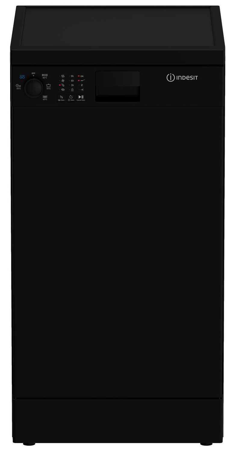 Посудомоечная машина Indesit DFS 1A50 B, 9 комплектов, черный