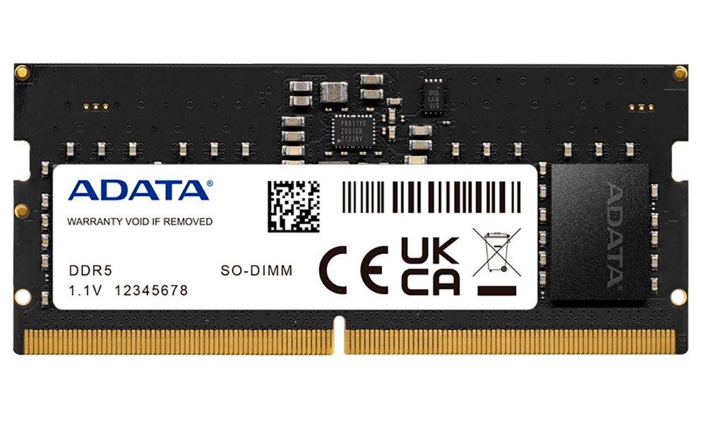 Оперативная память Adata SO-DIMM DDR5 8GB 4800MHz (AD5S48008G-S)