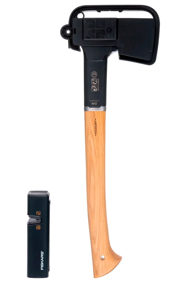 Топор-колун Fiskars Norden N12 +точилка, комплект (1052277)
