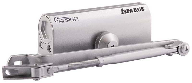 Доводчик дверной Нора-М Isparus 420 40-90кг серебро (18721)