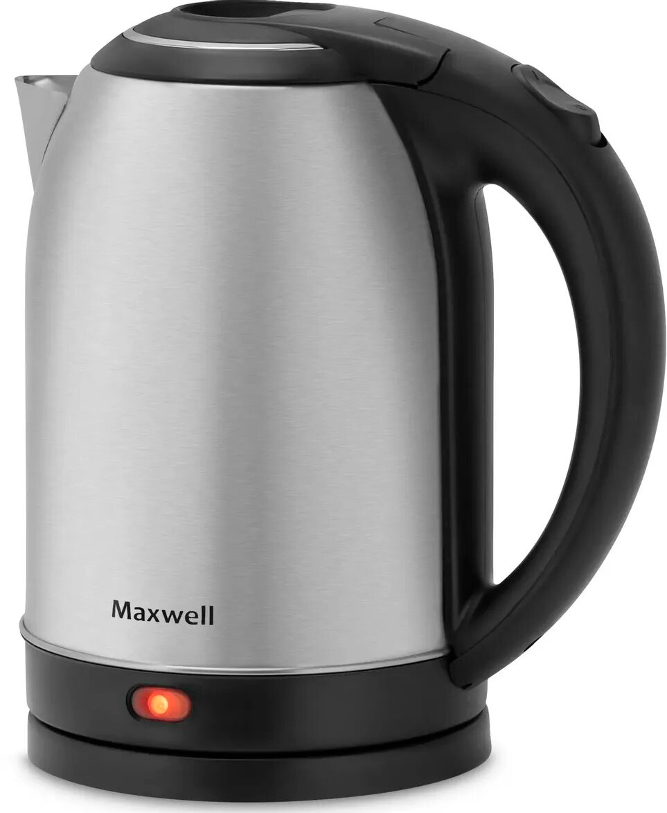 Чайник Maxwell MW-1077, 1.8л., 2200Вт, сталь, металл/пластик