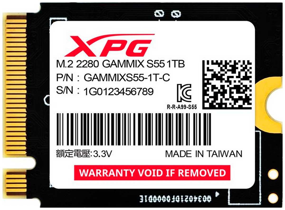 SSD накопитель Adata 1000 Гб XPG Gammix S55 (SGAMMIXS55-1T-C)