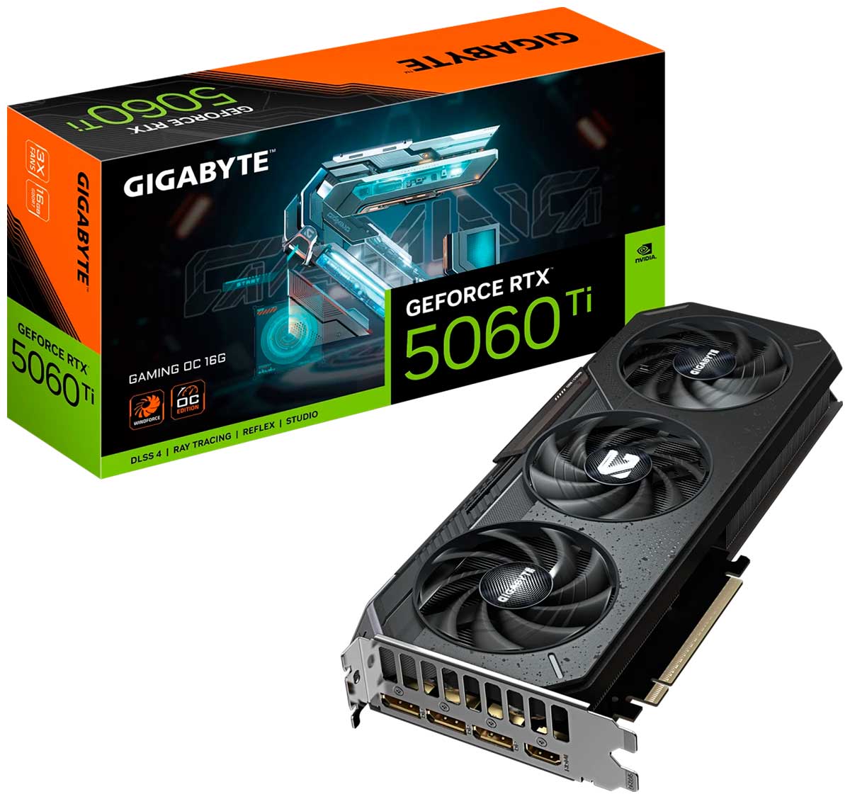 Видеокарта Gigabyte GeForce RTX 5060 Ti GAMING OC 16GB (GV-N506TGAMING OC-16GD)