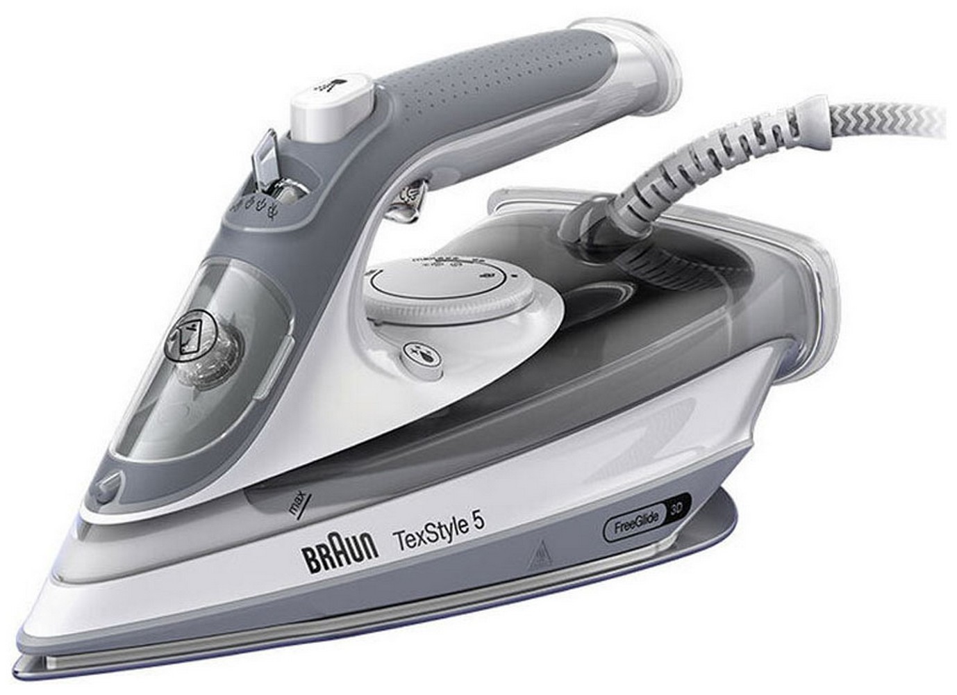 Утюг Braun 12750007-SI5078GY SI, мощность 2800 Вт, прорезиненная ручка