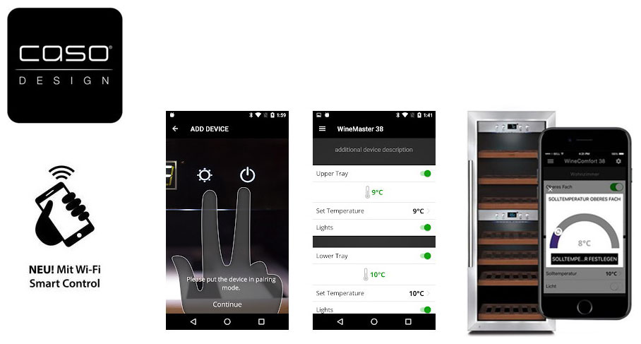 Винный шкаф Caso WineComfort 380 Smart