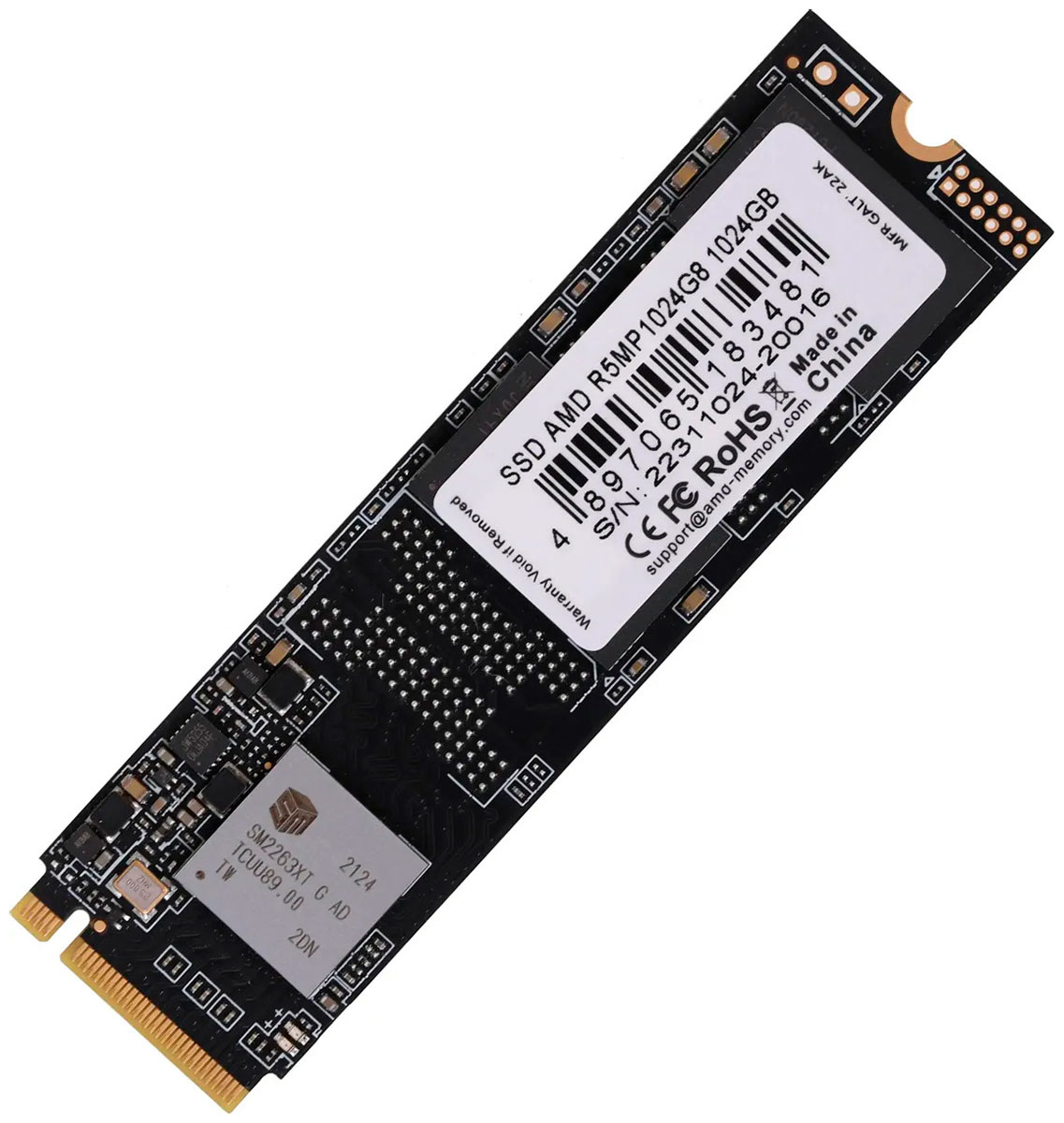 SSD накопитель AMD R5 Series M.2 1000 Гб PCIe 3D TLC (R5MP1024G8)