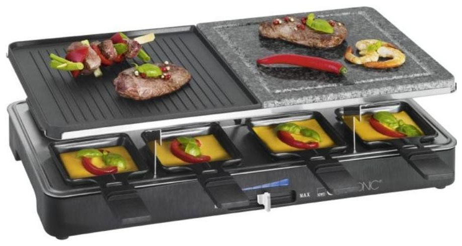 Раклетница Clatronic RG 3518 schwarz 8 Pfannchen
