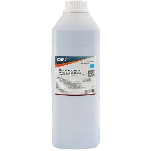 Тонер CET OSP0250C-465, для KYOCERA TK-8515/TK-8525/TK-8800, голубой, 465грамм