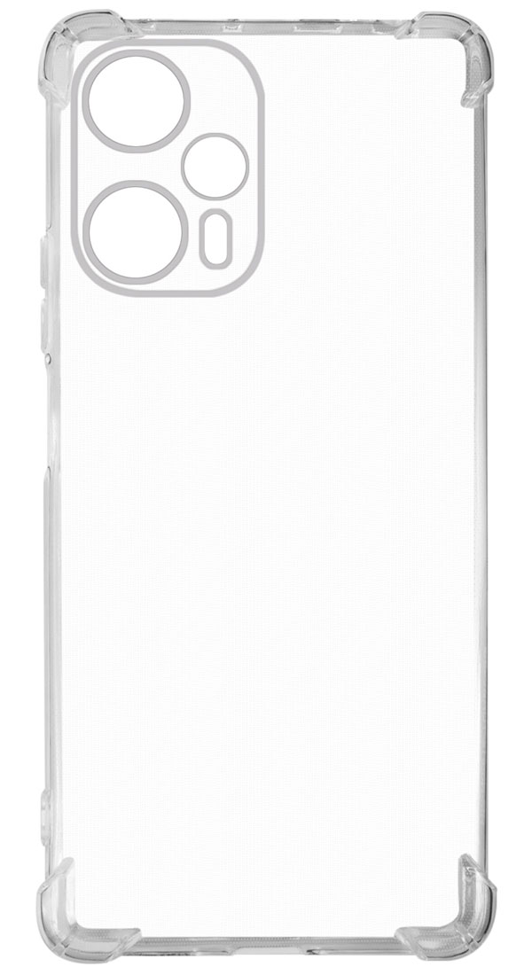 Защитный чехол Red Line iBox Crystal, для Xiaomi Poco F5, с усиленными углами, прозрачный
