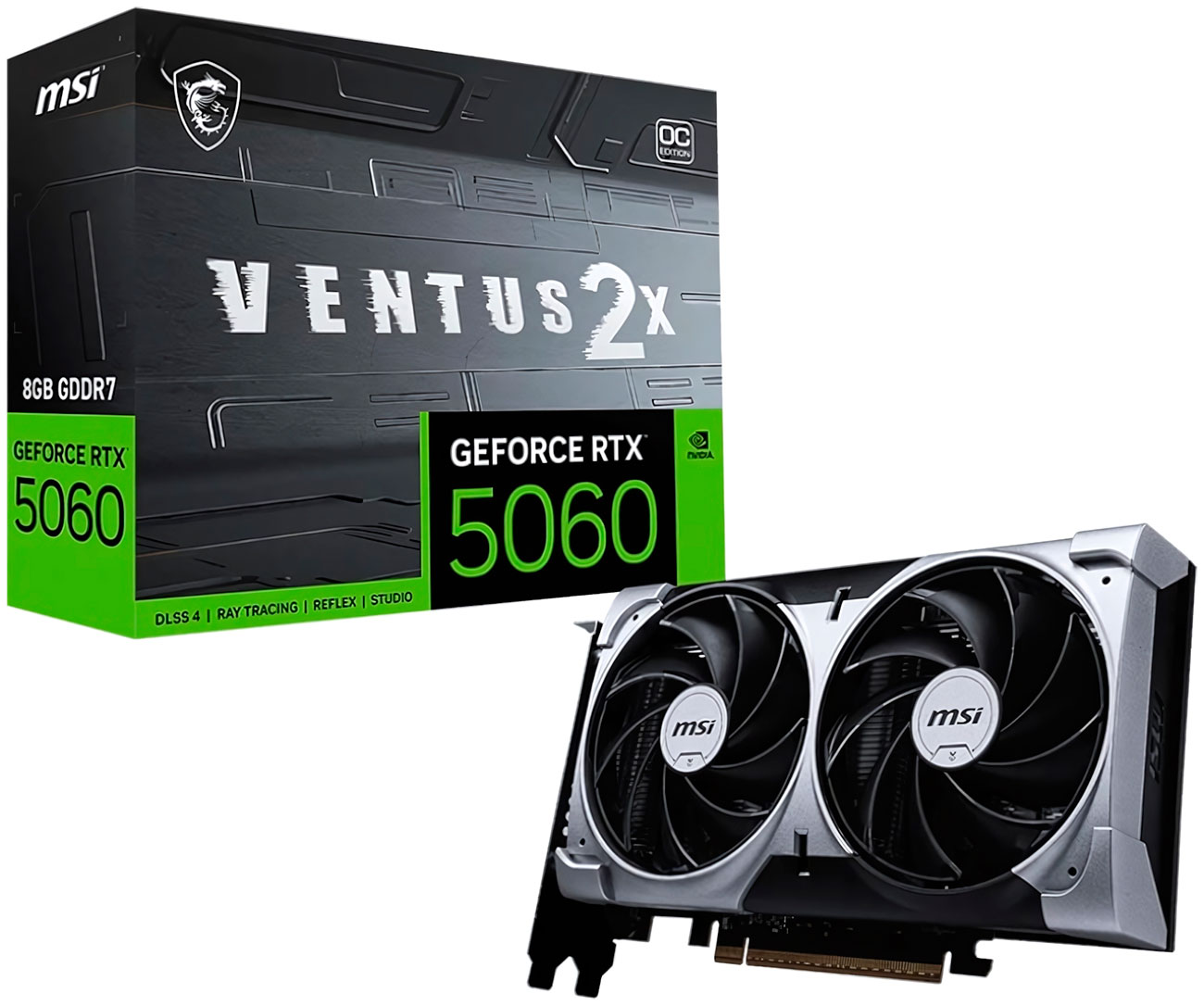 Видеокарта MSI GeForce RTX 5060 8G VENTUS 2X OC