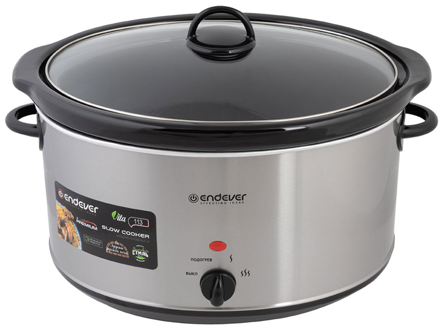 Медленноварка Endever Vita-113 90226 стальной
