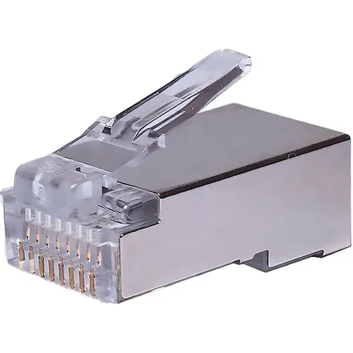 Коннектор SUPRLAN 10-0231-1 FTP кат.5E RJ45 прозрачный (упак.: 10шт)