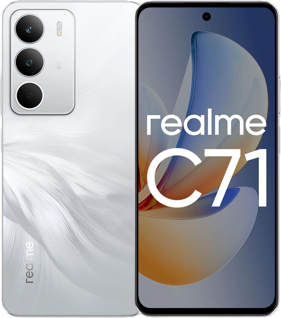 Смартфон Realme C71 RMX5303 128Gb 6Gb белый