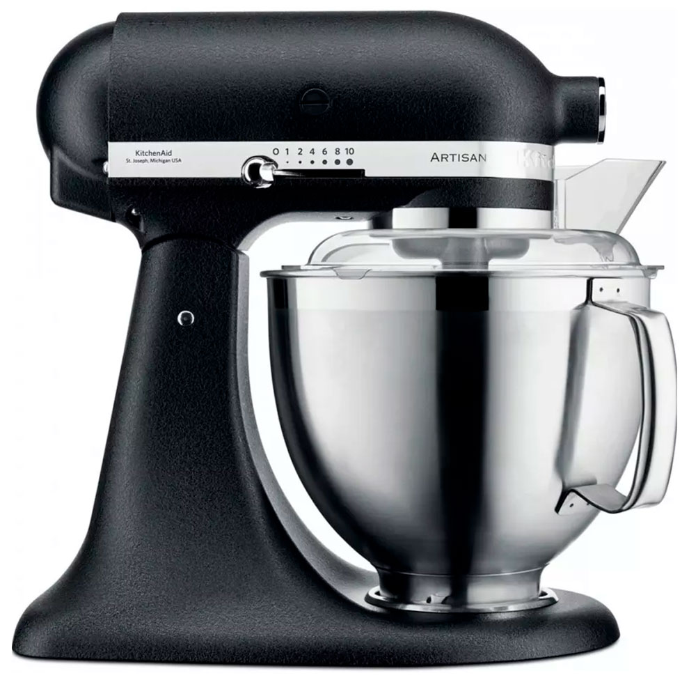 Миксер планетарный KitchenAid Artisan 5KSM185PSEBK, чаши 4,8 и 3 л, черный