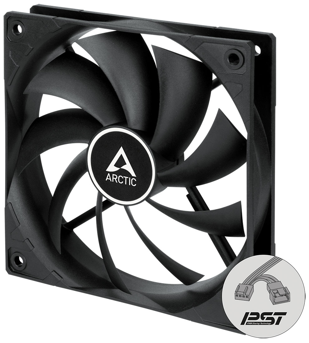 Вентилятор для корпуса Arctic F12 PWM PST Black (ACFAN00200A)