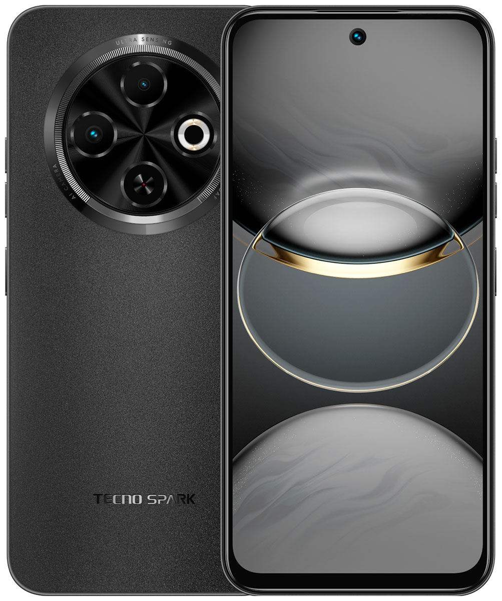 Смартфон Tecno SPARK 30C KL5n, 128/4 Гб, Orbit Black