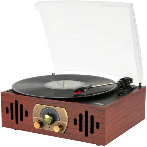 Виниловый проигрыватель ALIVE AUDIO Quattro, ручной, коричневый [aa-qtr-01-wd]