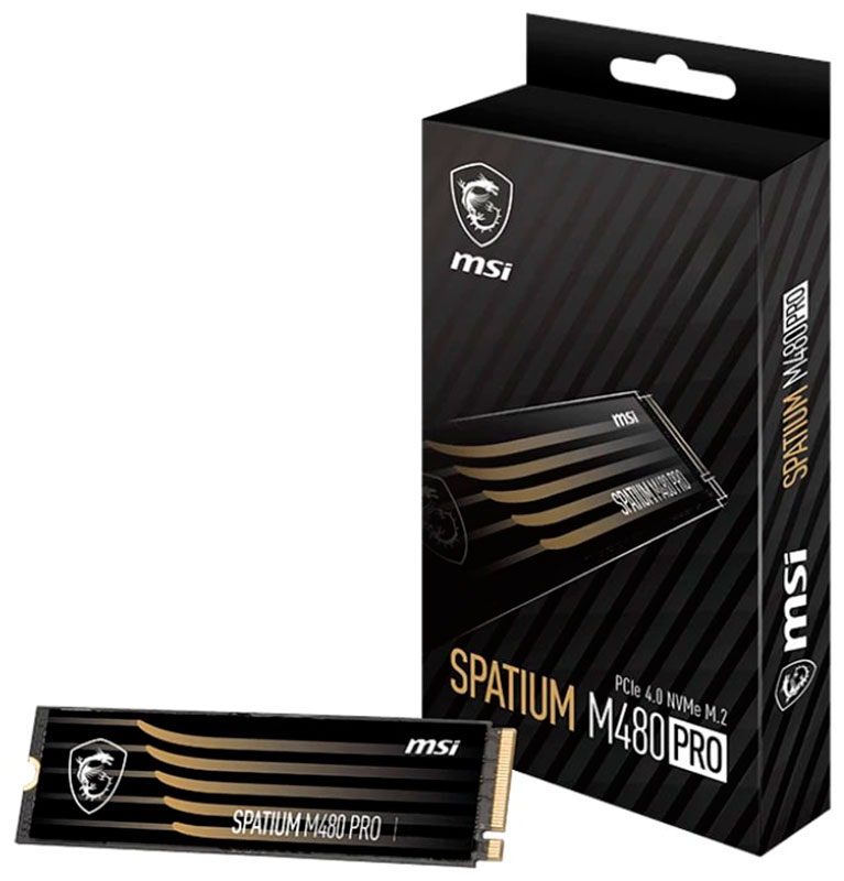 SSD накопитель MSI M.2 SPATIUM M480 PRO 4000 Гб PCIe 4.0 3D NAND (S78-440R050-P83)