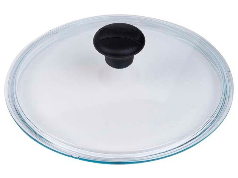 Крышка стеклянная Hausmann 24см ручка Soft touch HM-CK-01 240KR
