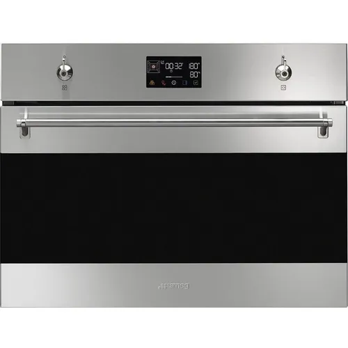 Духовой шкаф электрический SMEG SO4302S3X, 67л, дверца с 3 стеклами, нержавеющая сталь/черный