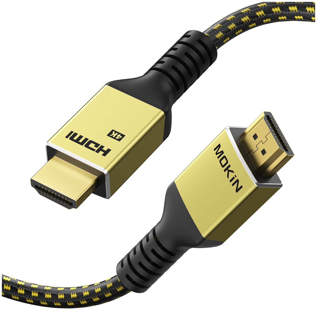 Кабель плетеный Mokin MOHD0130-GO HDMI to HDMI, 3 м