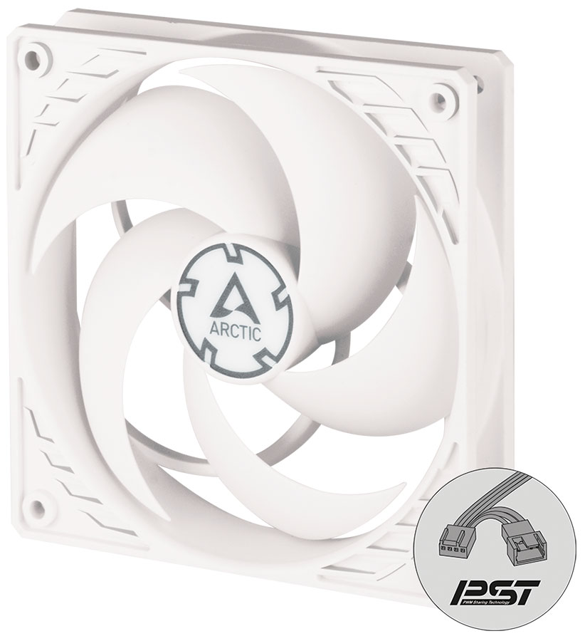 Вентилятор для корпуса Arctic P12 PWM PST White/White (ACFAN00170A)