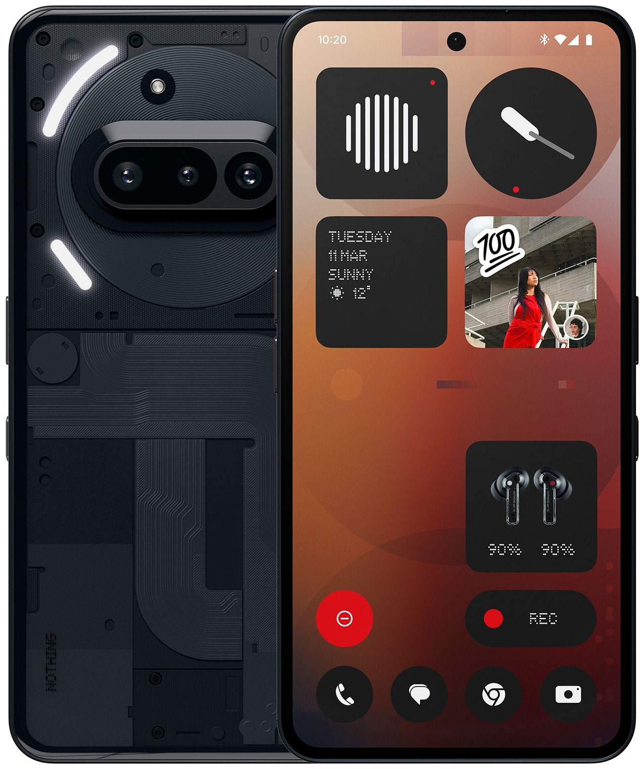 Смартфон Nothing phone 3a 8/128 (A10400148) BLACK