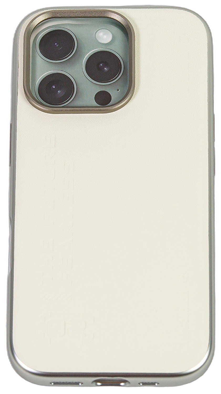 Чехол с магнитным покрытием  Type Gorilla Premium Magnetic iPhone 16 pro, White Leather (BL-T52-iP16P-LTR-WH)