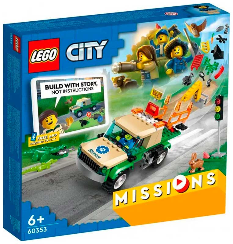 Конструктор Lego City Миссии по спасению диких животных 60353