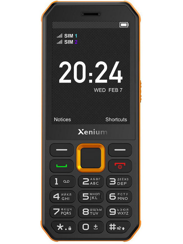 Мобильный телефон Philips Xenium X300 черный/оранжевый