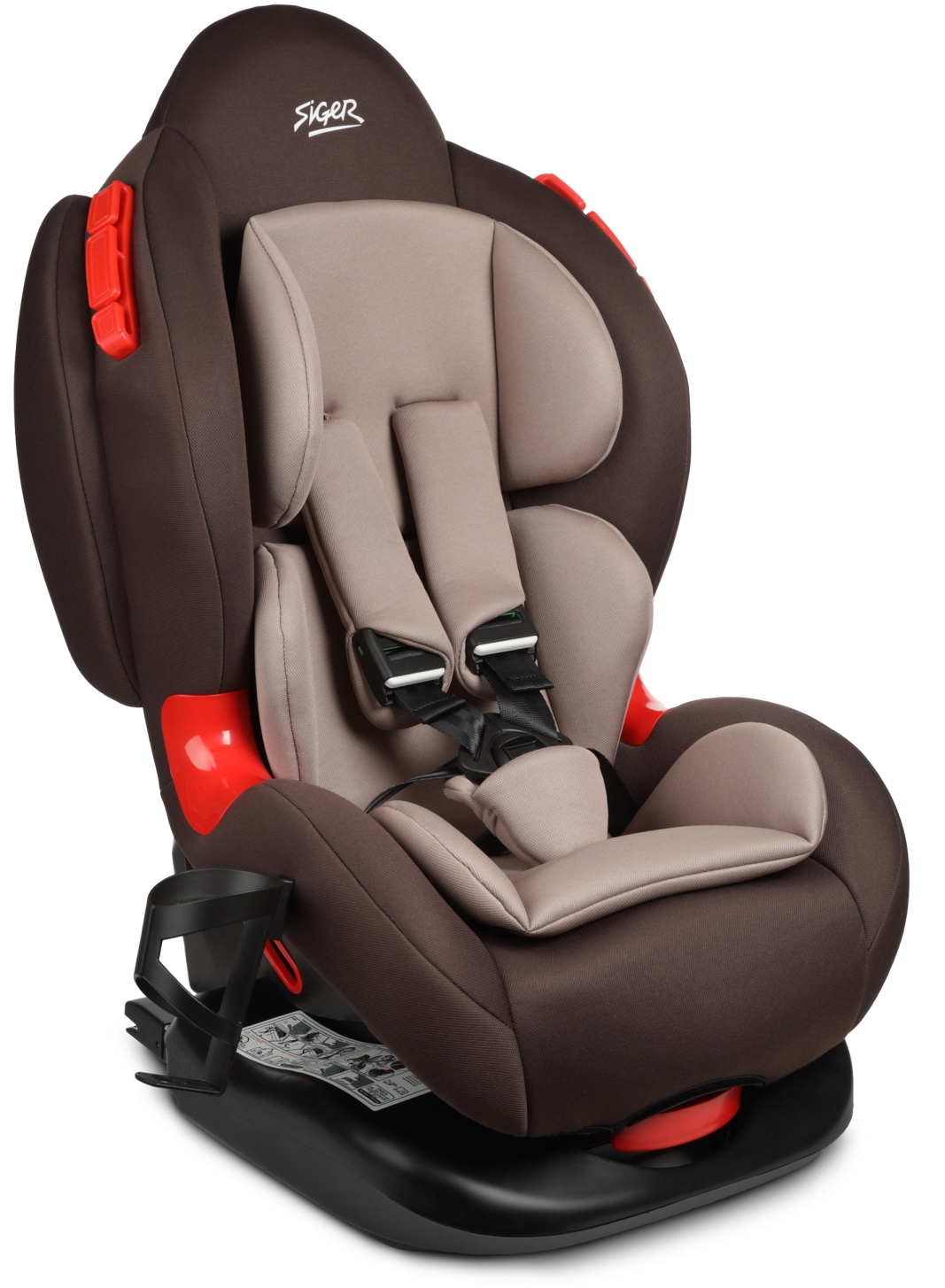 Автокресло Siger Кокон Isofix lux, гр.I/II, кофе (KRES4017)
