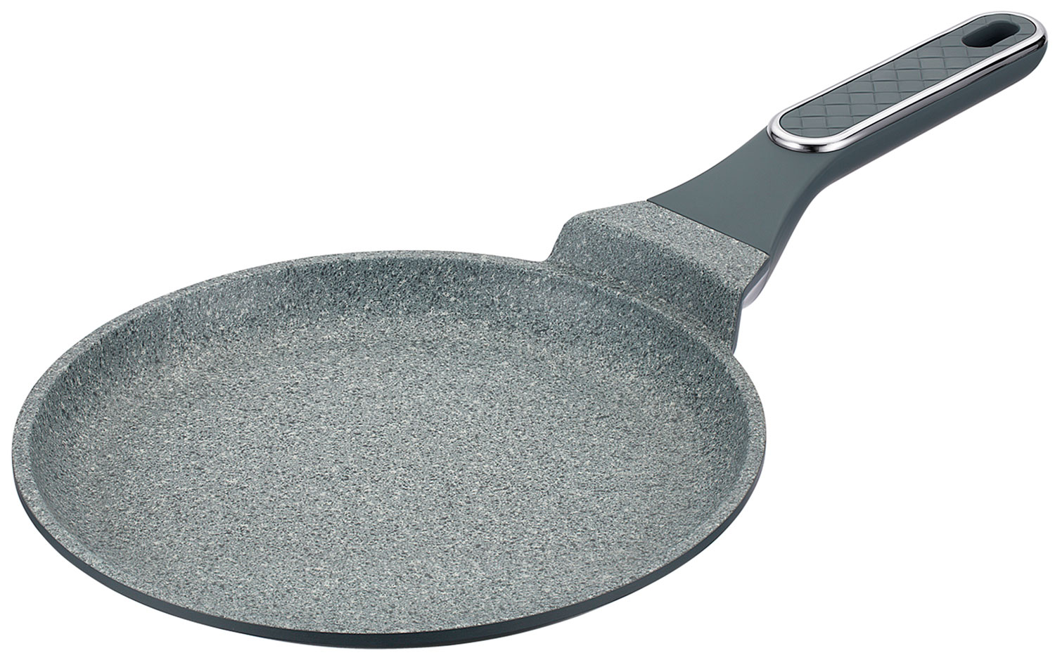 Сковорода индукционная блинная Regent 22 см, inox Linea Denim, серо-голубой металлик (63-2522)