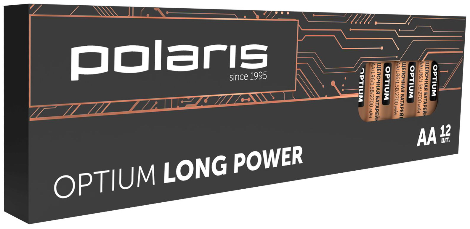 Батарейка Polaris PB AA (12 шт) OPTIUM