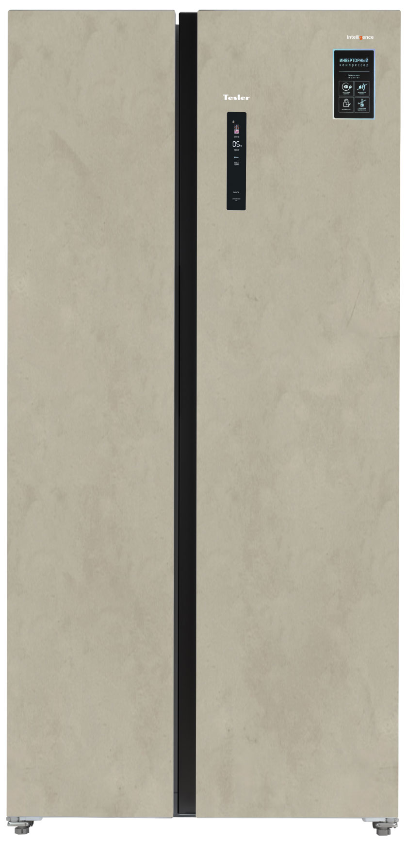 Холодильник Side-by-Side Tesler RSD-537BI MARBLE BEIGE
