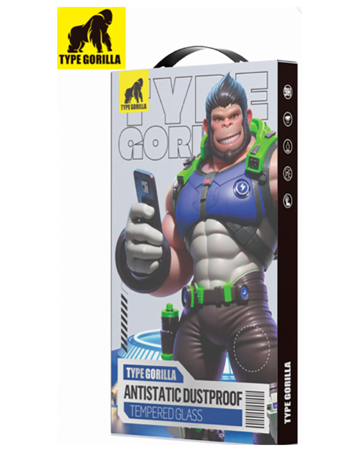 Защитное стекло Type Gorilla TG singel Pack-2.5D, Silk full cover glass HD, Samsung S24, Black (WT1-SAM-S24-BK)