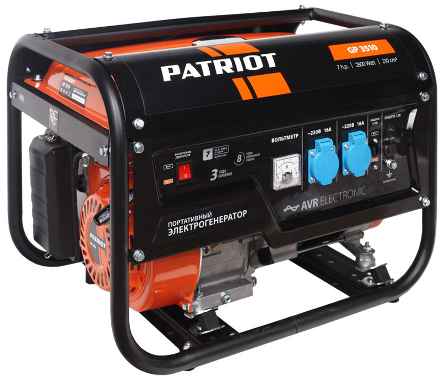 Электрический генератор и электростанция Patriot GP 3510
