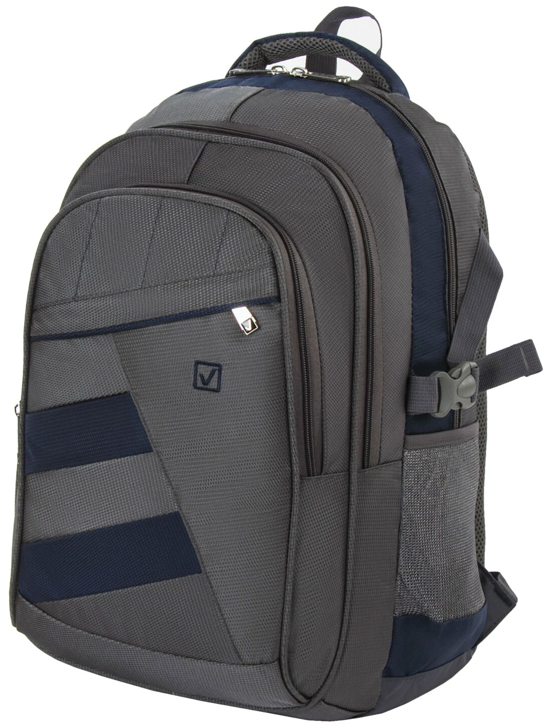 Рюкзак городской Brauberg "MainStream 2", разм. 45*32*19см, 35 л, ткань, серо-синий, 224446